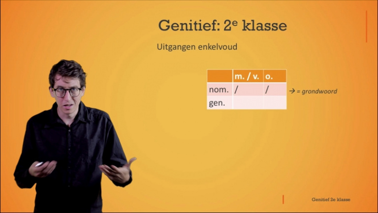 De genitief: tweede klasse