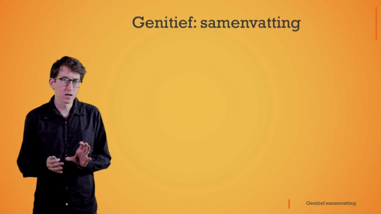 De genitief: samenvatting