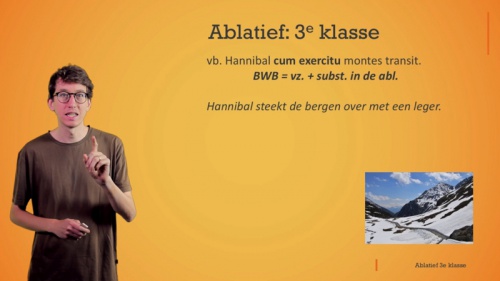 Video De ablatief van de derde klasse - Klassieke taal en cultuur 1ste graad A