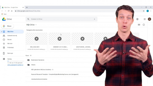 Video Google Drive: bestanden delen - ICT vaardigheden 1ste graad A