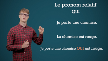 In het Frans heb je de Pronom Relatif 'qui' en 'que'. In het Nederlands zijn dit betrekkelijke voornaamwoorden!