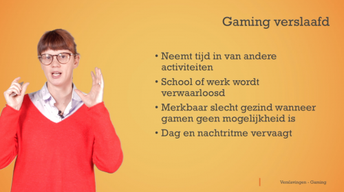 Video Verslaving: recreatief gamen & gameverslaving - Mens & samenleving 1ste graad A