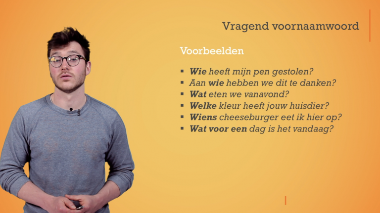 Het vragend voornaamwoord